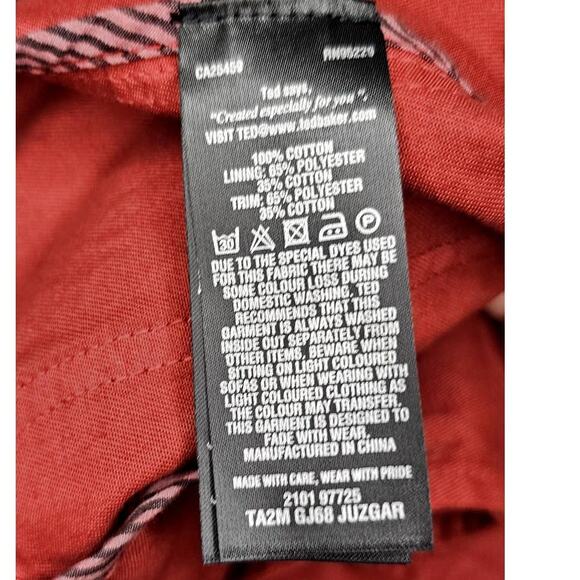 Ted Baker London mens red blazer coat - Picture 5 of 7